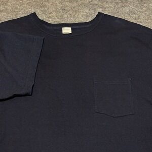 3sixteen Shirt Mens 2X Navy Blue Pocket T Cotton Made in USA Huckberry Minimal